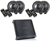 Alpine BBX-T600 2 Channel Car Audio Amplifier & 2 300W 6-1/2