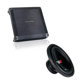 Alpine BBX-T600 600W 2Ch Amplifier + Cerwin Vega XED12V2 12