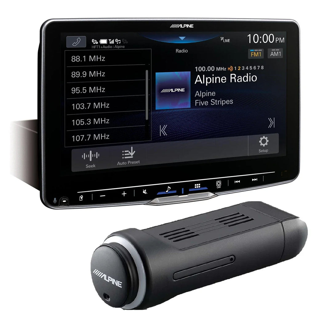 Alpine iLX-F511 + KTX-NS01 11-Inch Multimedia Receiver & GPS Navigation Module Bundle