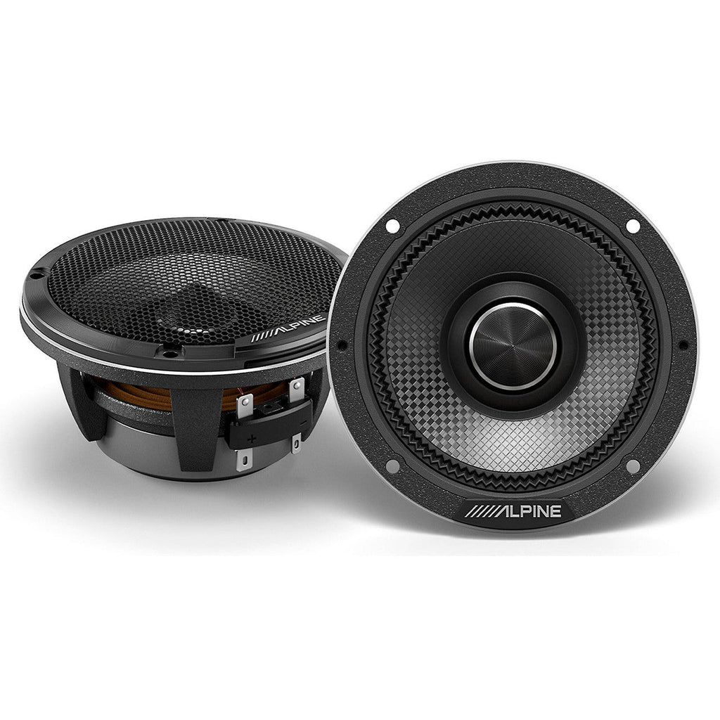 Alpine HDZ-653 6.5” 3-Way & HDZ-65C  6.5" 2-Way Slim-fit Component Speaker Set