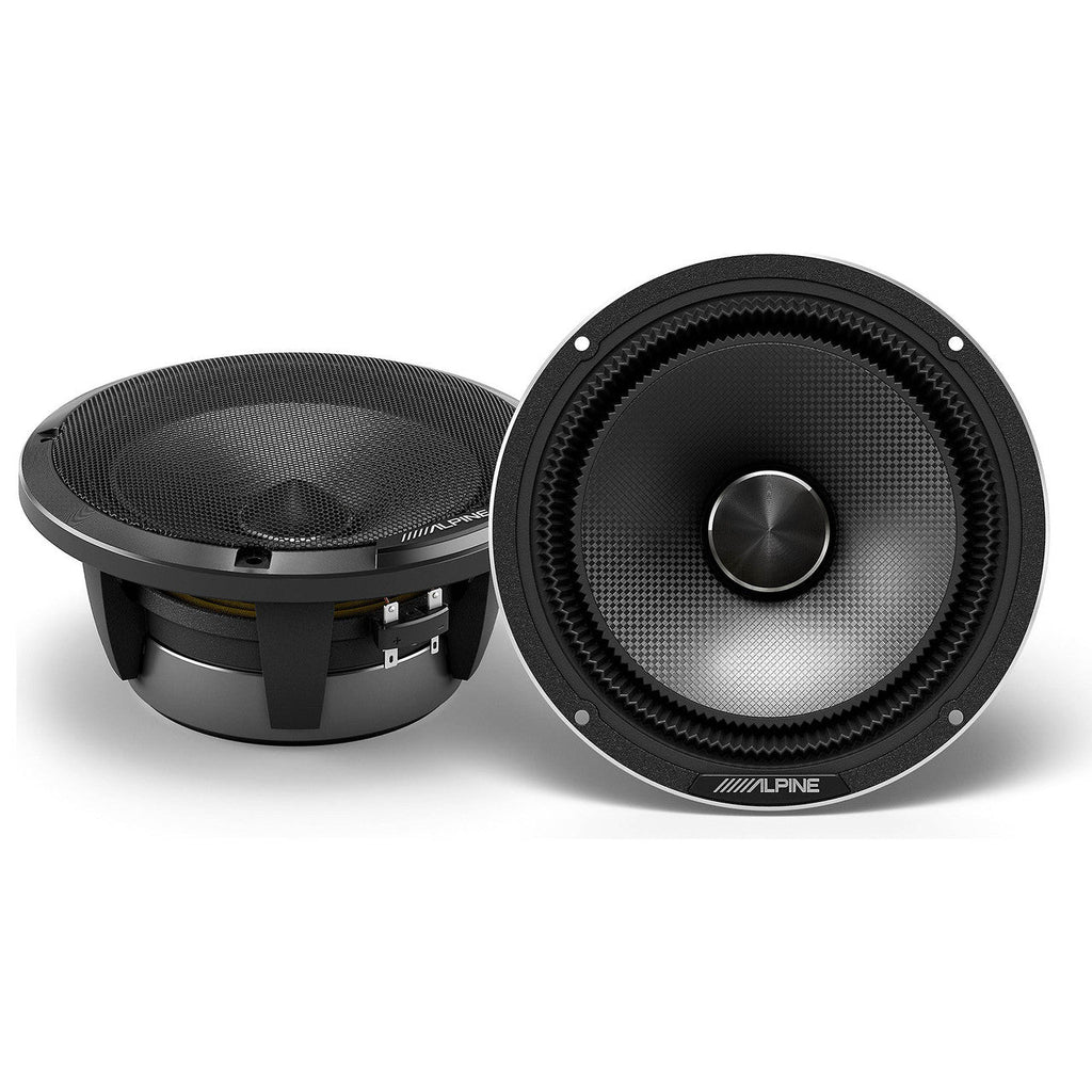 2 Alpine HDZ-65C 600W Status Hi-Res 6-1/2" (16.5cm) 2-Way Component Speaker Set