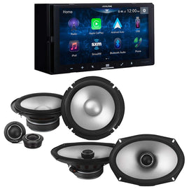 Alpine iLX-W670+S2-S65C+S2-S69+TW500+BT1700 Digital Multimedia Receiver & 1 Pair Type S 6.5