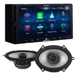 Alpine ILX-W670 Digital Indash Receiver & Alpine S2-S68 5x7/6x8 Coax Speaker