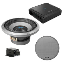 Load image into Gallery viewer, Alpine S2-A60M Class-D Amp &amp; S2-W10D2 10" Dual 2-Ohm Sub &amp; Grill &amp; RUX bundle