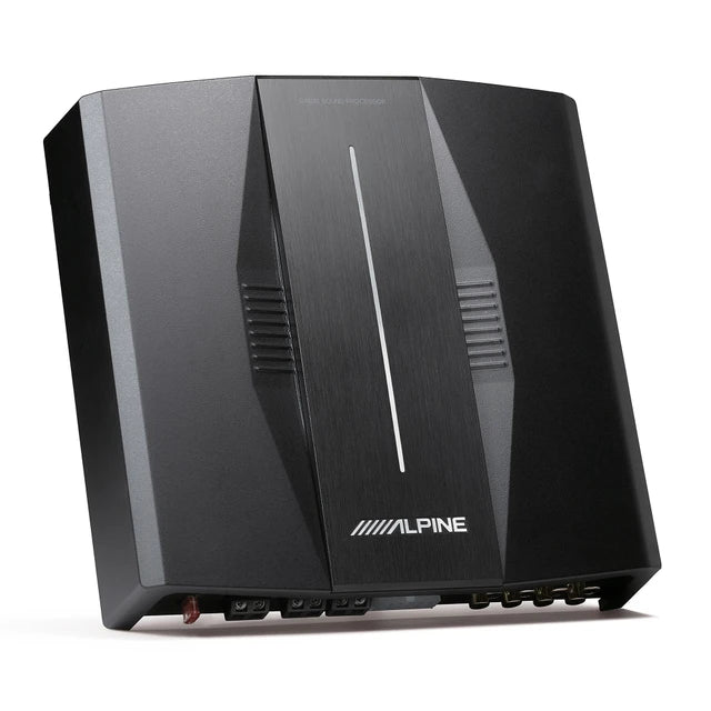 Alpine PXE-C80-88+S2-S69C+S-DB8V-TRK+S2-S50 OPTIM8 8-Channel Hi-Res Digital Sound Processor Amplifier w/ Dual 8” Preloaded Truck Sub Enclosure & 6x9" & 5.25" Comp / Coaxial Bundle