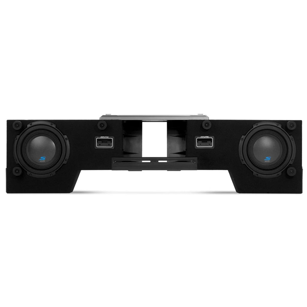 Alpine PXE-C80-88+S2-S69C+S-DB8V-TRK+S2-S50 OPTIM8 8-Channel Hi-Res Digital Sound Processor Amplifier w/ Dual 8” Preloaded Truck Sub Enclosure & 6x9" & 5.25" Comp / Coaxial Bundle