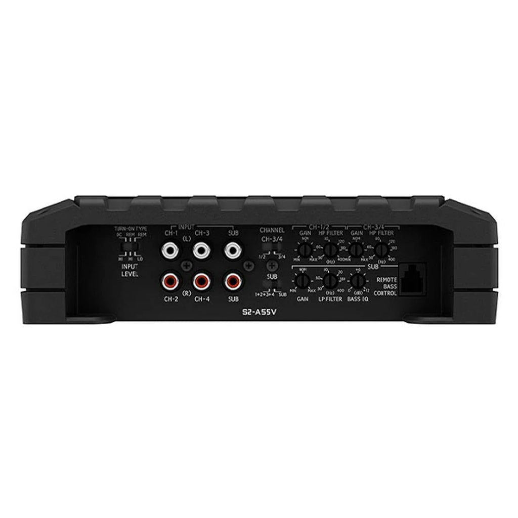 Alpine S2-A55V 5-Ch Amp + S2-SB12 12" Loaded Subwoofer + RUX-KNOB.2 + Accessory Bundle