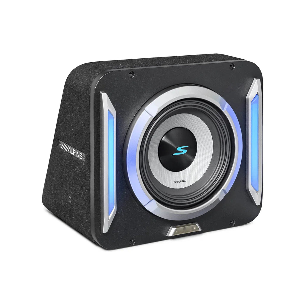 Alpine S2-A55V 5-Ch Amp + S2-SB12 12" Loaded Subwoofer + RUX-KNOB.2 + Accessory Bundle