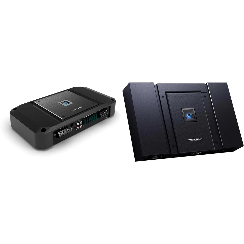 Alpine HDA-F60+R2-A150M Status Hi-Res 4-Ch & Mono Sub Amp Bundle