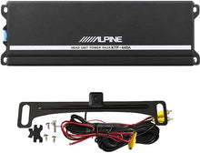 Load image into Gallery viewer, Alpine KTP-445A Power Pack Head Unit Amplifier and Backup Camera Bundle. 4-Channel Compact Amp Increases Alpine Head Unit Power up to 150 Percent - 90 Watts x 4 Channels, fits iLX-W650 and Others.