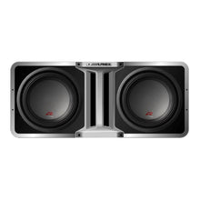 Load image into Gallery viewer, Alpine Pair of R-SB10V Pre-Loaded R-Series 10-inch Subwoofer Enclosures, with KTX-H10 Linking kit