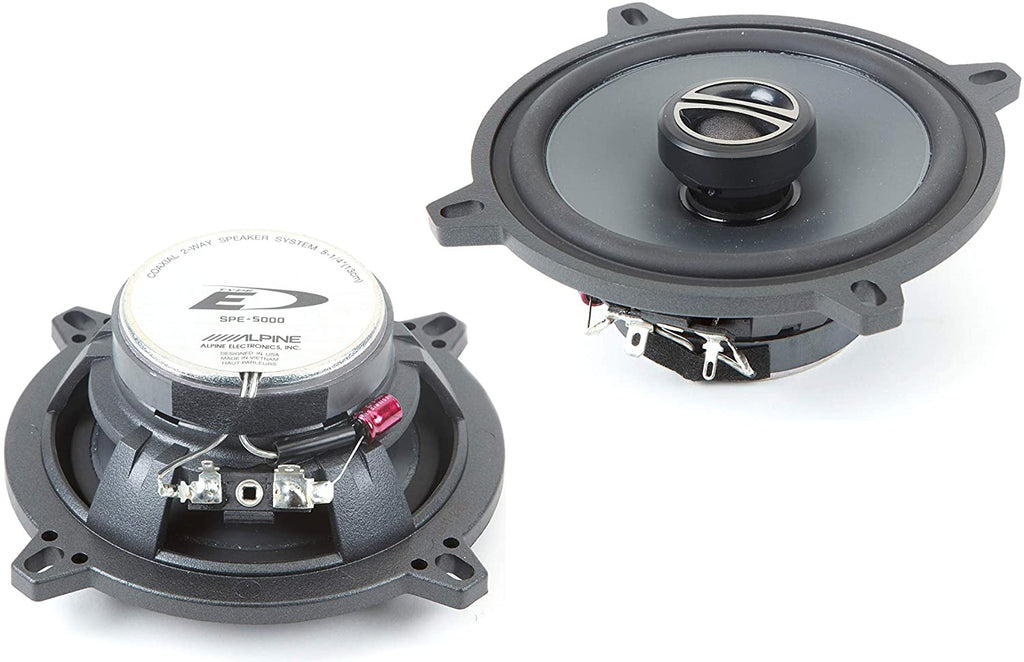 2 Pair Alpine SPE-5000 100W RMS 5-1/4" Type-E Coaxial 2-way Car Speakers