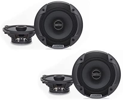 2 Pair Alpine SPE-5000 100W RMS 5-1/4" Type-E Coaxial 2-way Car Speakers