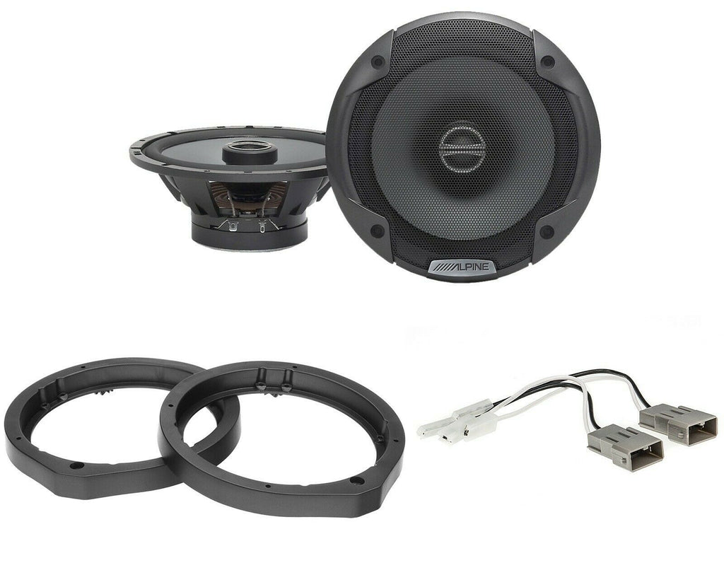 Alpine SPE-6000 6.5" Speaker Package With Speaker Adapter and Harness For Select Honda and Acura Vehicles