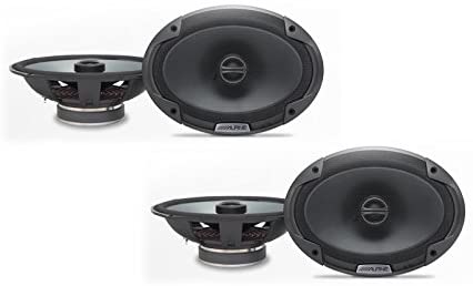 2 Pair Alpine SPE-6090 6X9" 600W 2-Way Type-E Series Coaxial Speakers