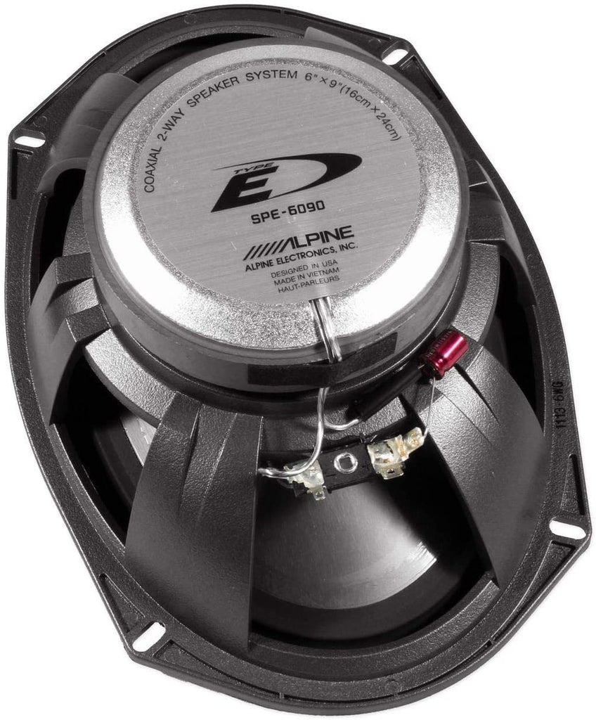 2 Pair Alpine SPE-6090 6X9" 600W 2-Way Type-E Series Coaxial Speakers