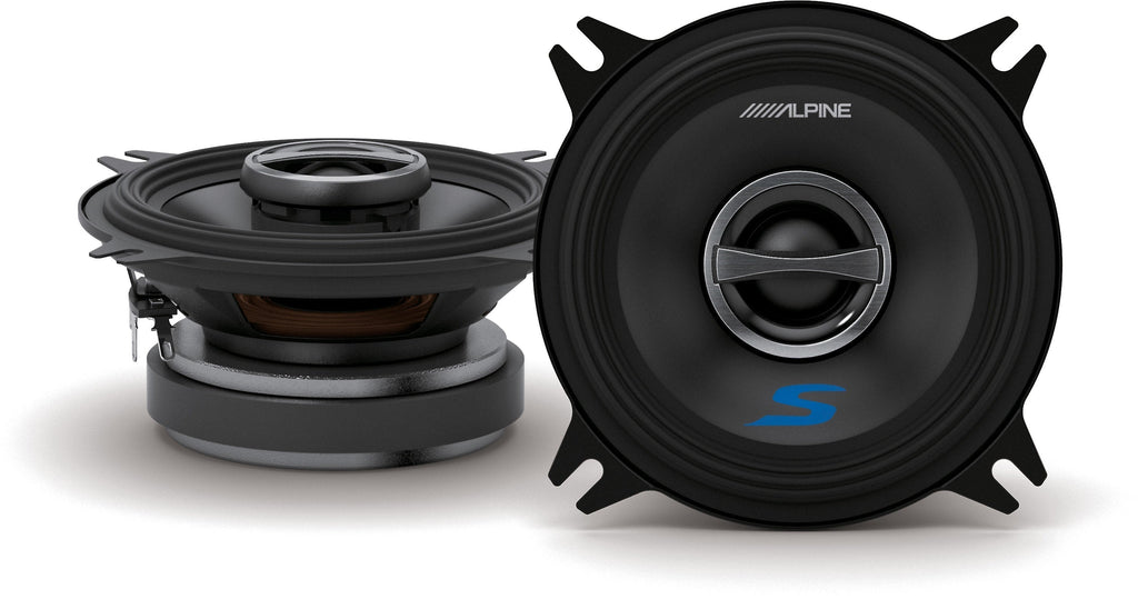 Alpine S-Series S-S40 4" 2-Way Coaxial Speakers & S-S65 6-1/2" Coaxial Speakers