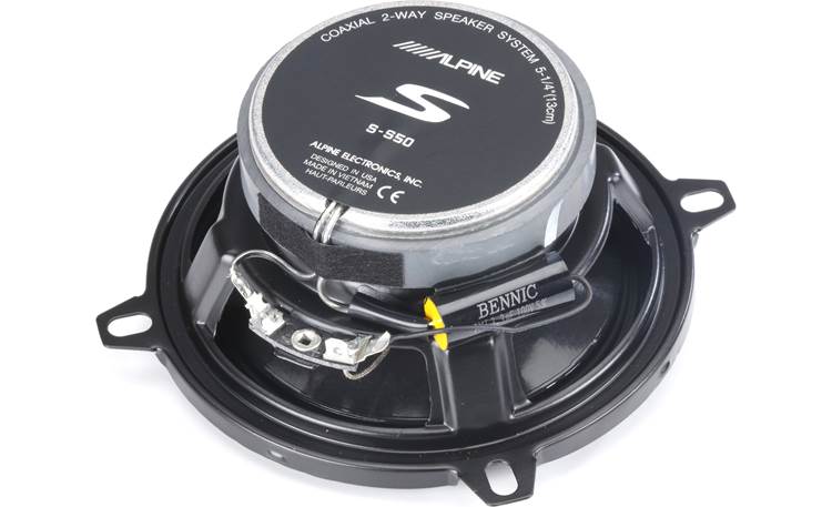 2 Alpine S-S50 340W Max (110W RMS) 5 1/4" Type-S 2-Way Coaxial Car Speakers