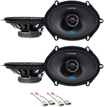 Charger l&#39;image dans la galerie, Front+Rear Alpine S 5x7&quot; Speaker Replacement Kit For 1996-1999 Ford Taurus