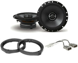 Alpine S-S65 + Front or Rear Speaker Adapters + Harness For Select Honda and Acura Vehicles