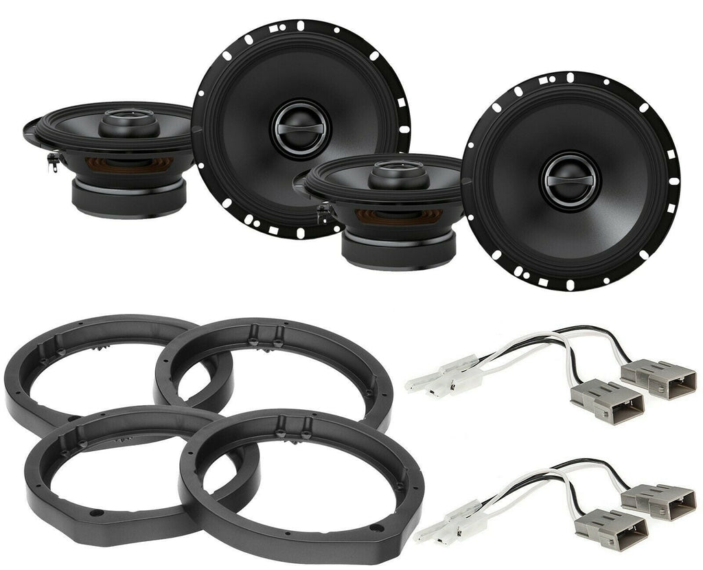 2 Alpine S-S65C 6.5" Speaker Package With Speaker Adapter and Harness For Select Honda and Acura Vehicles