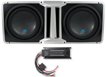 Charger l&#39;image dans la galerie, 2 Alpine S-SB10V Loaded 10&quot; 600w S-W10D4 Subwoofers+KTA-30MW Weather-resistant Amplifier +Ported Sub Enclosure Box