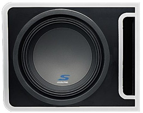 Alpine S-SB10V S-A60M KIT4<br/>S-SB10V 10" 600w S-W10D4 Subwoofer+Ported Sub Enclosure Box+Alpine S-A60M Amp + 4 Gauge Amp Kit