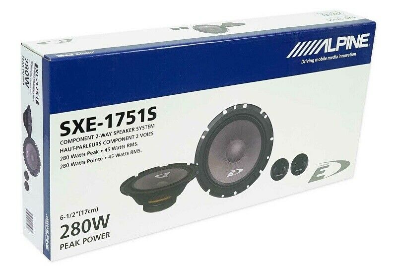 4 X New Alpine 6.5-inch 6-1/2" 2 Way Car Audio Speakers 560w Max