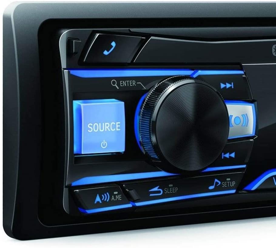 Alpine UTE-73BT In-Dash Digital Media Receiver with Bluetooth Remote Control & KIT10 Installation AMP Kit