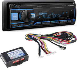 Alpine UTE-73BT Mech-less Bluetooth Receiver w/ SWI-CP2 Steering Wheel Interface