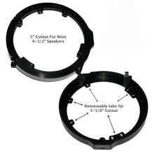 Load image into Gallery viewer, 2 Set Absolute Honda 6.5&quot; or 6.75&quot; Speaker Adapter With Speaker Harness Front &amp; Rear