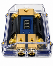 Charger l'image dans la galerie, Absolute AND-600 Digital ANL Fuse Holder LED Voltmeter Display 0/4 Gauge Power Distribution Block Includes (2) 150A ANL Fuse
