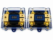 Charger l'image dans la galerie, 2 Absolute AND-600 Digital ANL Fuse Holder LED Voltmeter Display 0/4 Gauge Power Distribution Block Includes (2) 150A ANL Fuse