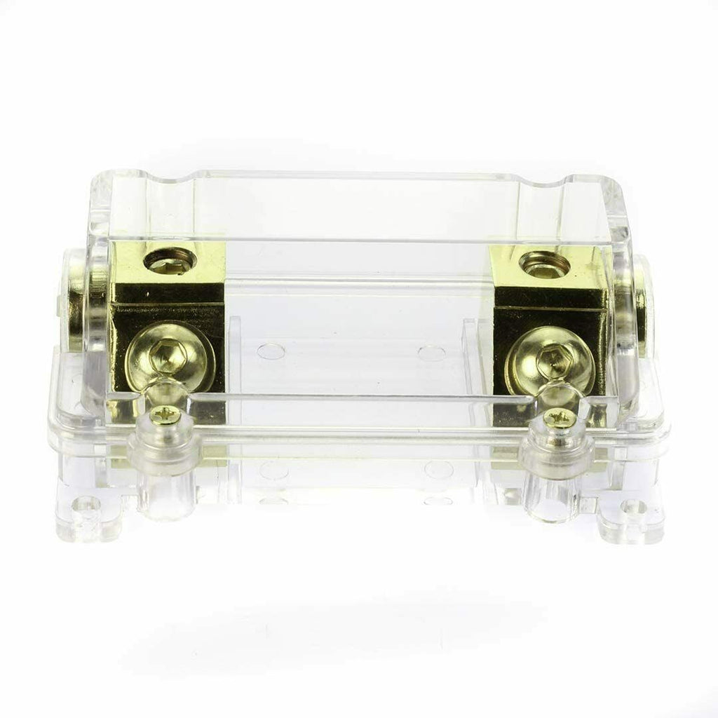 Absolute USA ANH-0 Gold Inline ANL Fuse Holder Fits 0, 2, 4 Gauge with 150AMP Fuse