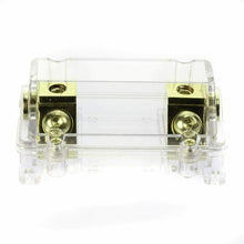 Load image into Gallery viewer, Absolute USA ANH-0 Gold Inline ANL Fuse Holder Fits 0, 2, 4 Gauge with 80AMP Fuse
