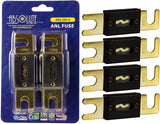 Absolute USA ANL100-4 4 Pack ANL 100 Amp Gold Plated Fuse