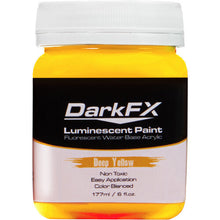 Load image into Gallery viewer, Antari DFX-VL6OZ-DYL DarkFX UV Paint (Deep Yellow, 6 Ounces)