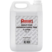 Load image into Gallery viewer, Antari FLH4 Heavy-Density &amp; Long Hang Time Fog Fluid 1 Gallons, Clear