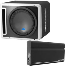 Load image into Gallery viewer, Alpine S-SB12V KTA-200M 12&quot; Vented Loaded Halo Enclosure with Alpine KTA-200M PowerStack Amplifier