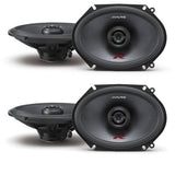 (4) ALPINE R-S68 300 Watt 6x8