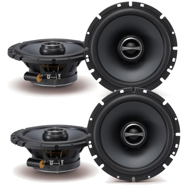 2 Pair Alpine SPS-610 6-1/2" Coaxial 2-Way Speaker Set Bundle