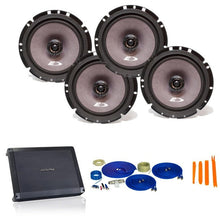 Load image into Gallery viewer, Alpine Bundle 2-Pairs of SXE-1726s 6.5&quot; Coax Speakers and BBX-F1200 280W 4-Ch Amp and Wiring