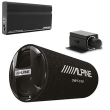 Load image into Gallery viewer, Alpine KTA-200M Mono Power Pack Amp, SWT-S10 10&quot; Tube Subwoofer,  Bass Knob