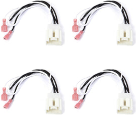 2 Pair AT-725602 Fit 2015-2018 Ford Mustang Factory Speaker to Aftermarket Replacement Connector Harness Kit
