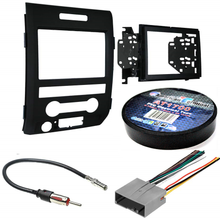 Charger l&#39;image dans la galerie, Car Stereo Installation Kit Compatible with Ford F150 2009 – 2012 In-Dash Mounting Kit, Antenna, and Harness for Double Din Radio Receivers