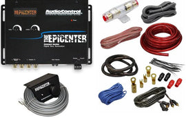 Audio Control The Epicenter & Absolute KIT4 Bass Restoration Processor with OEM Integration plus Auxiliary Input & Absolute 4 Gauge Amp Kit