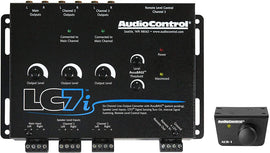 Audio Control LC7i & ACR-1 6 Channel Line Out Converter with bass restoration adds aftermarket subs and amps to a factory system & ACR-1 Dash Remote
