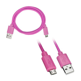Axxess AXMROB-PK Replacement Micro B Cable - Pink - 3 feet