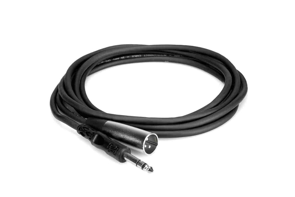 Hosa STX-105M Balanced Interconnect 1/4 in TRS to XLR3M – 5 Feet