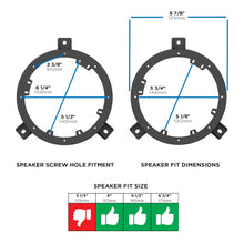 Load image into Gallery viewer, Metra 82-3025 Speaker Adapter Plate Compatible Fits for Saab 1994-2009 - 6" to 6.75"